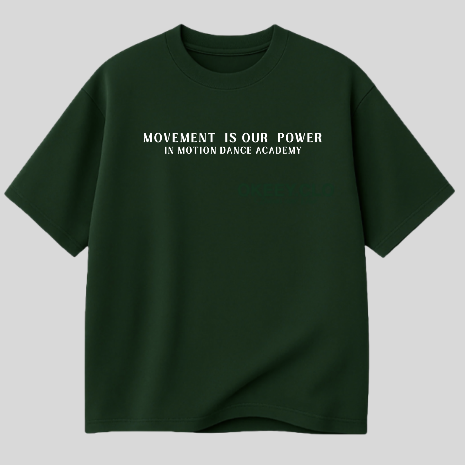 Playera In Motion Dance Academy temporada 2026 - Vista frontal